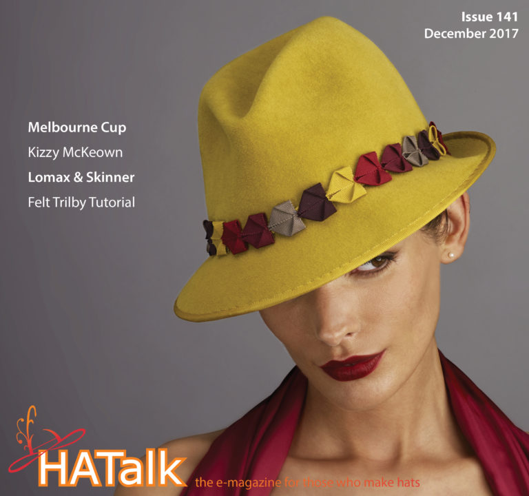 HATalk Issue 141 - December 2017. Cover hat by Lomax & Skinner.