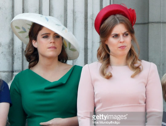 Princess Eugenie and Beatrice at the 2018 Trooping of the Colour, Getty Images