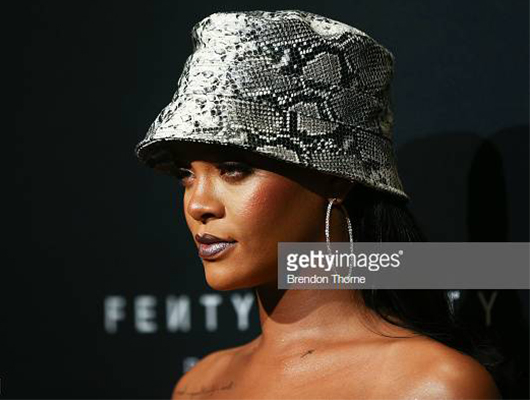Rihanna at Fendy in Bucket Hat, Getty Images