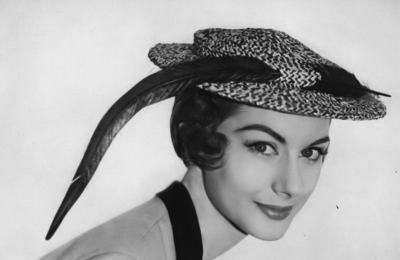 Mr John hat worn by Nancy Berg in 1953- photo by Cecil Beaton.