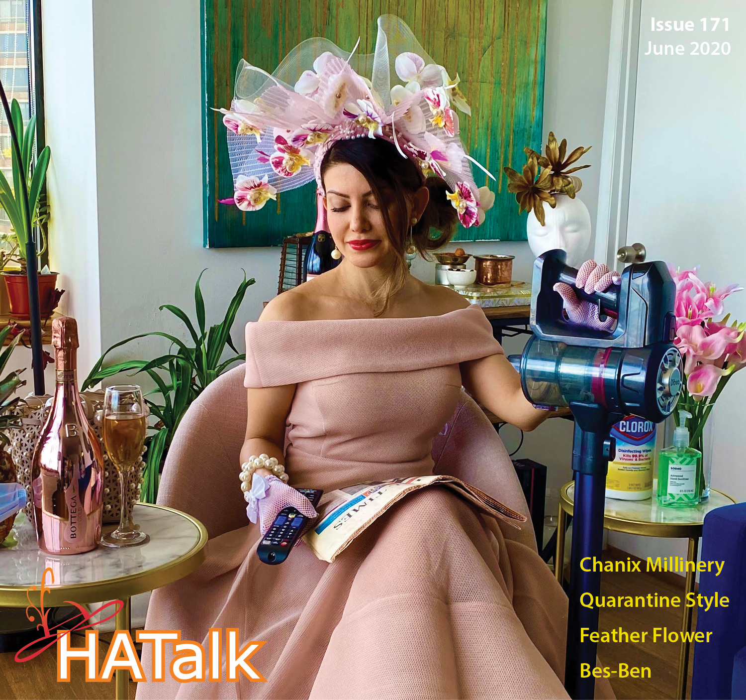 HATalk Issue 171 - Cover feature Ellie Ayati in, Milliners Guild Online for Oaks Day Competition Winner