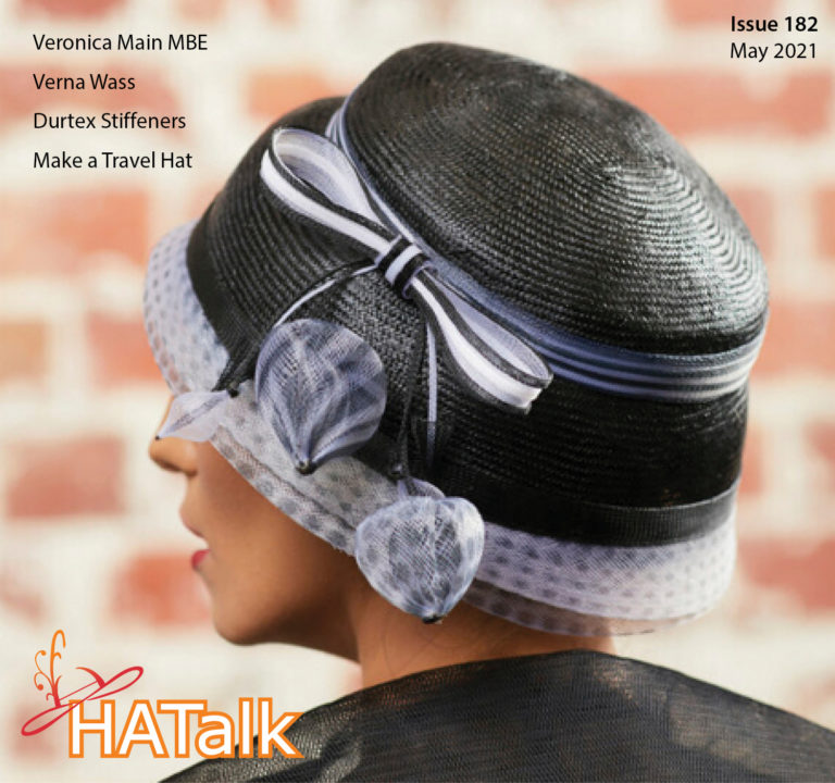 HATalk Issue 182. Cover hat by Amy Fowler.