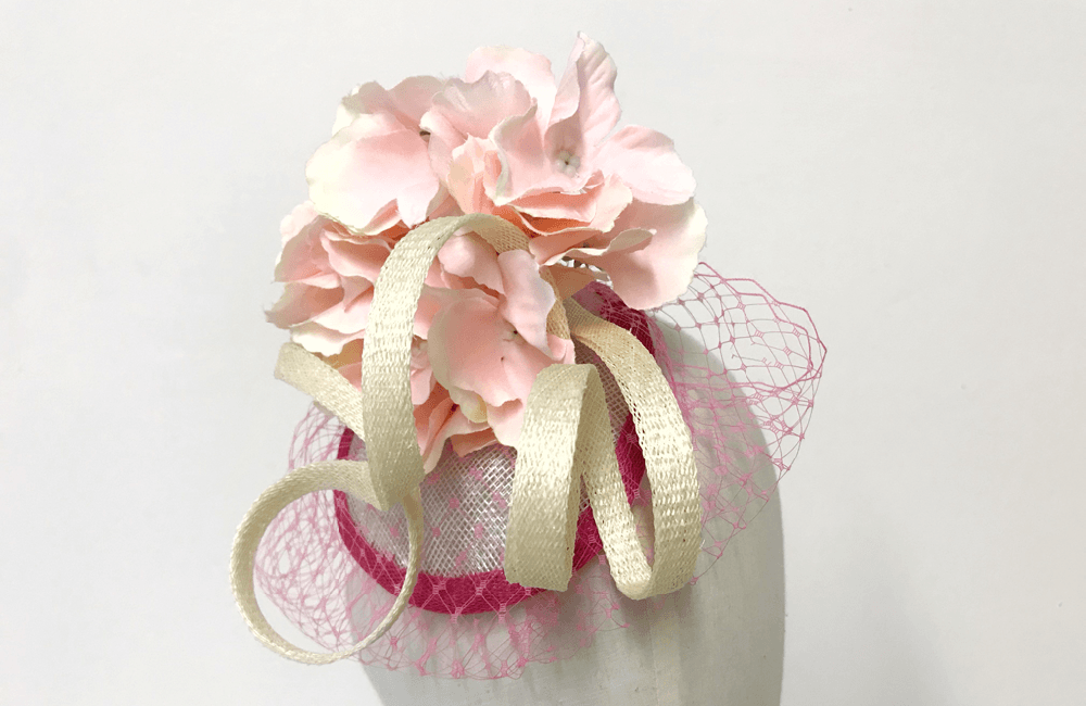 Curled Sinamay Hat Decoration